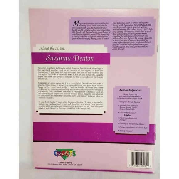 Been Helpin' Cat in Garden Flowers Cross Stitch Leaflet Book Color Charts 11205 - Picture 3 of 7